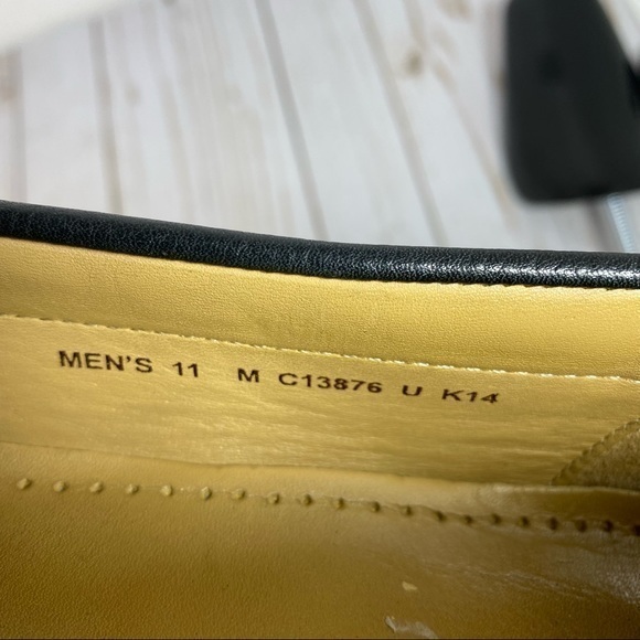 Cole Haan Black Pebbled Leather Moc Toe Loafer 11 - Picture 12 of 13